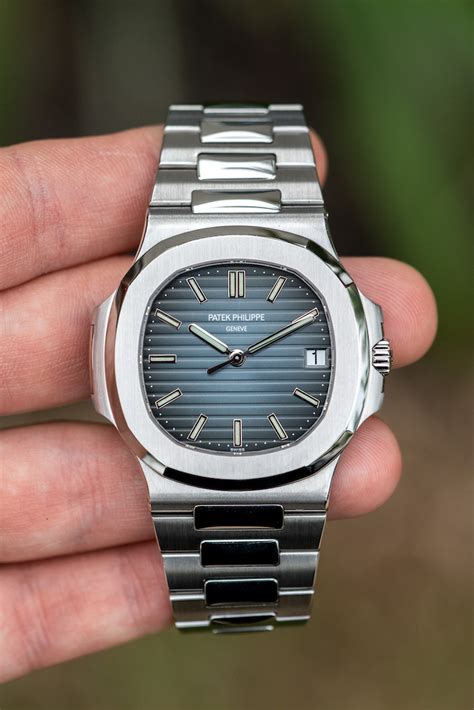 patek philippe nautilus blue dial stainless|Patek Philippe Nautilus watches prices.